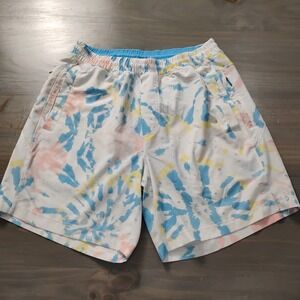 Birddogs Swim Shorts Mens Large Classic Boomstick Lined Tie Dye Drawstring